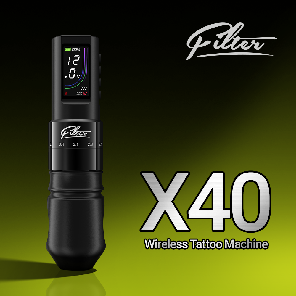 Filter X40 Six Options Adjustable Stroke Wireless Tattoo Machine