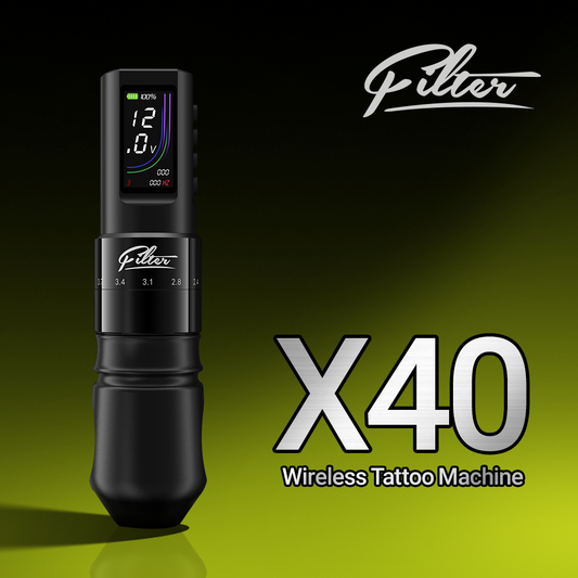 Filter X40 Six Options Adjustable Stroke Wireless Tattoo Machine